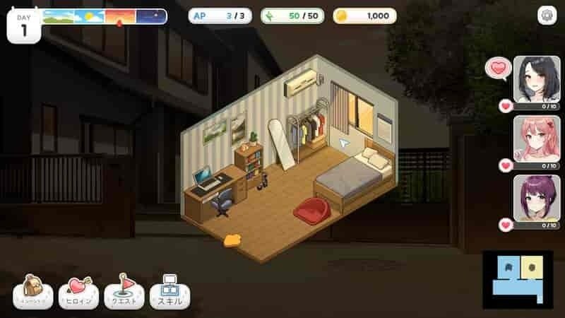 巫女日常～与笨拙青梅竹马的悠闲乡村性活 操作界面 内容截图 1